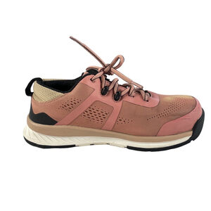 Bogs Sandstone Knit Composite Toe Shoes Womens 7 Pink Low Top Safety Slip Resist